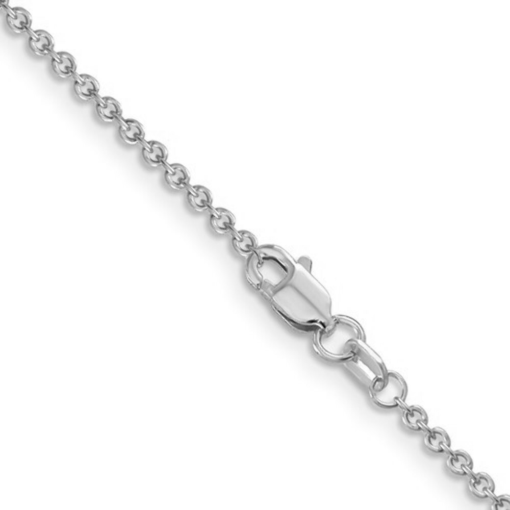 Cable Pendant Chain – Solid 14K Yellow or White Gold – 9, 10, 14, 16, 18, 20, 22