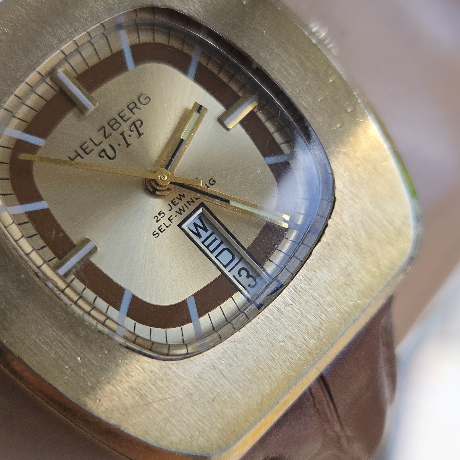 Vintage HELZBERG VIP men’s automatic watch swiss AS 2066 25Jewels 1970s #2