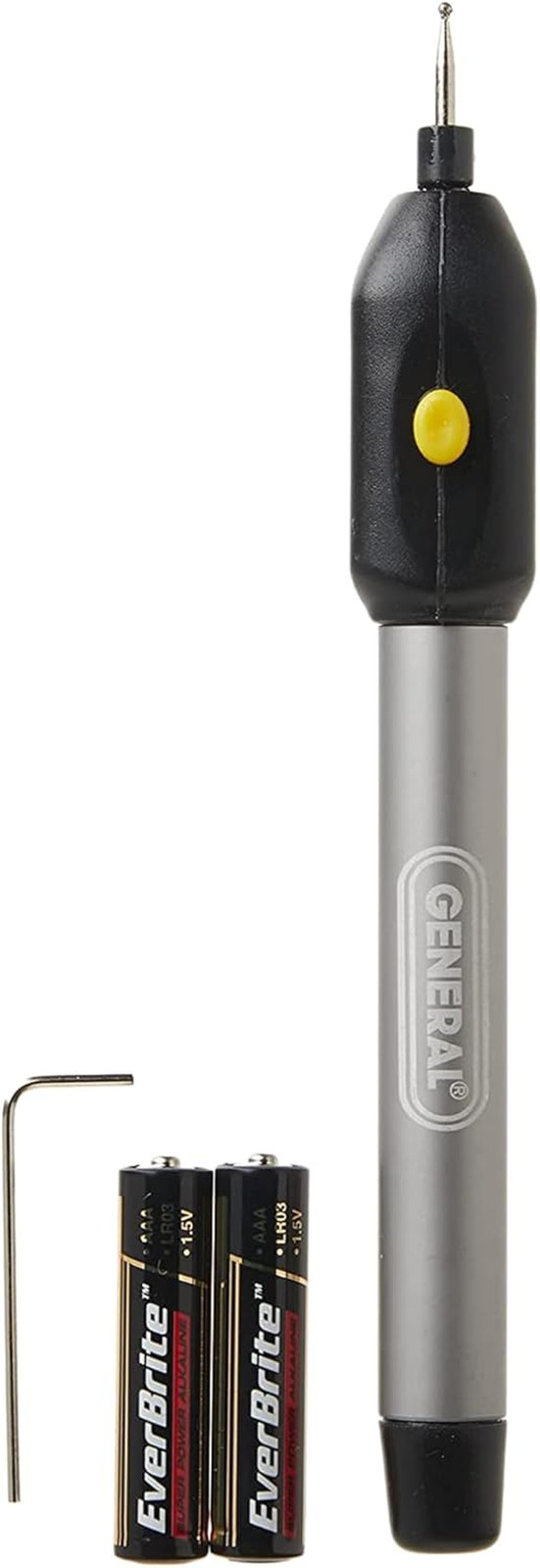 General Tools Cordless Engraving Pen for Metal – Diamond Tip Etching Tool for En