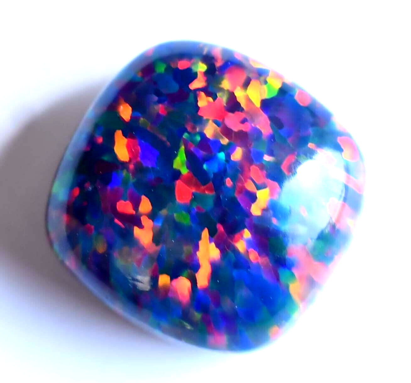 5.20 CT Natural Ethiopian Black Fire Opal Certified Very Rare Precious Gemstone