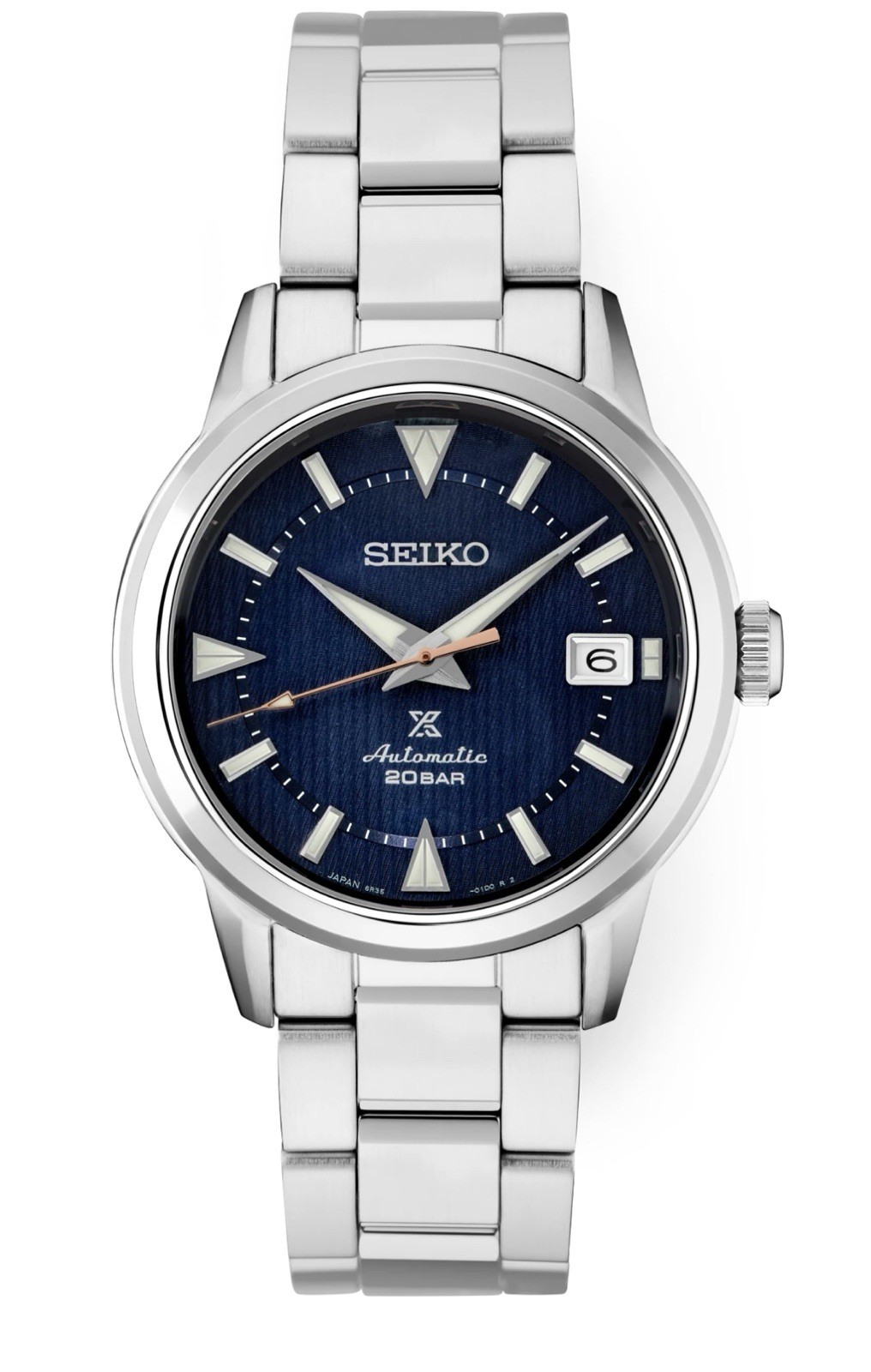 Seiko Prospex Alpinist Automatic Blue Dial Steel Bracelet Watch SPB249 Japan New