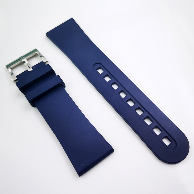 23mm / 20mm 75mm / 120mm FVMQ Rubber Silver Buckle Strap for BP JB5000 5015 5085