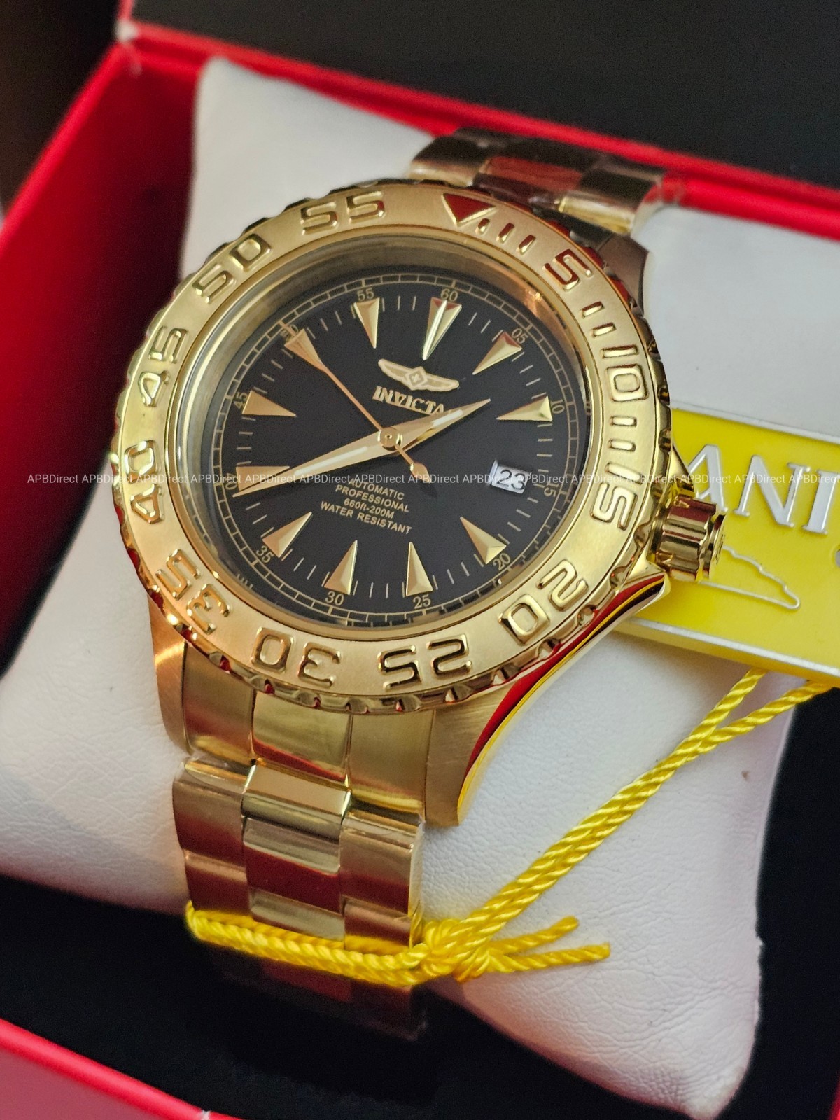 Invicta – Ocean Ghost Automatic – Gold Plated – Exhibition Caseback – mens watch