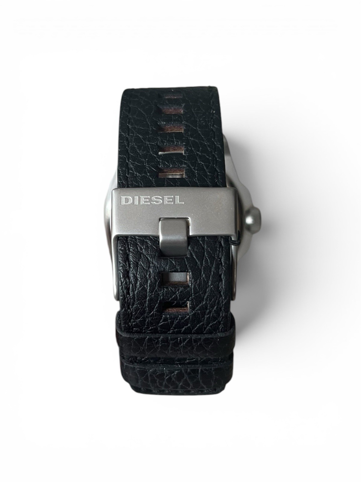 Diesel DZ1613 SC2 Gray Black Leather Men’s Quartz Watch 50mm 5 BAR