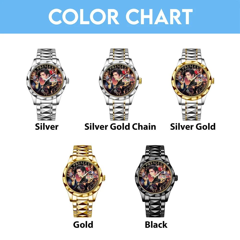 Elvis Alloy Luxury Quartz Watch