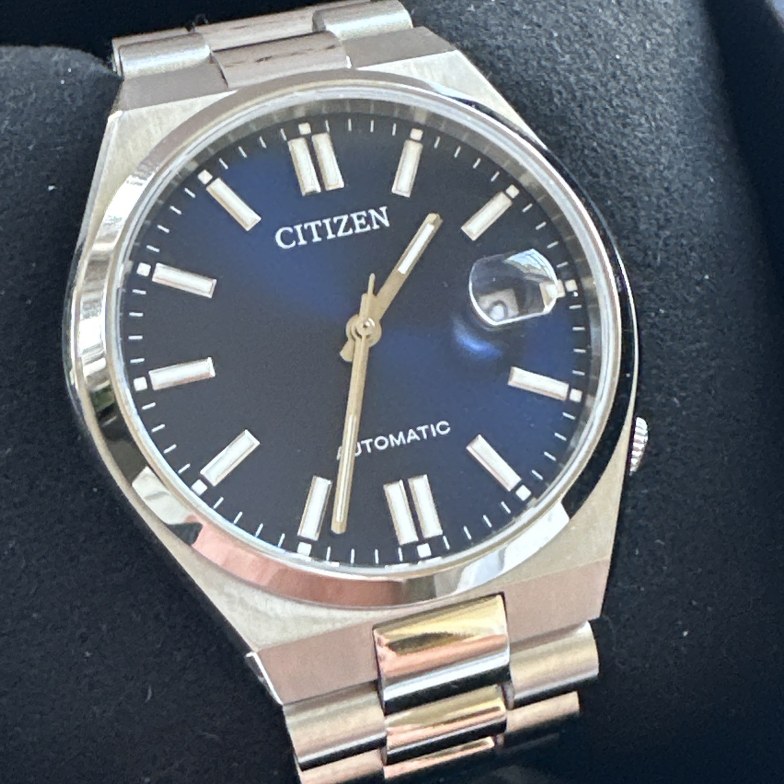 Citizen Unisex’s Tsuyosa Date Window Silver Automatic Watch 37MM NJ0200-50M