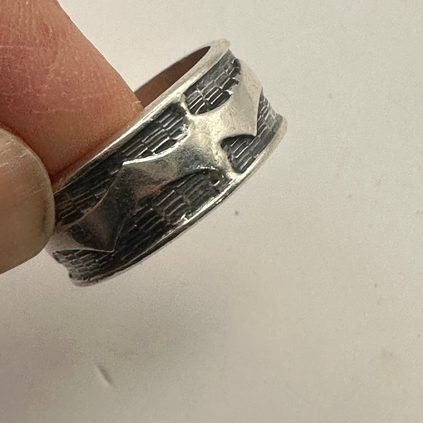 Batman silver tone ring mens womens unisex casual jewelry Size 7.25