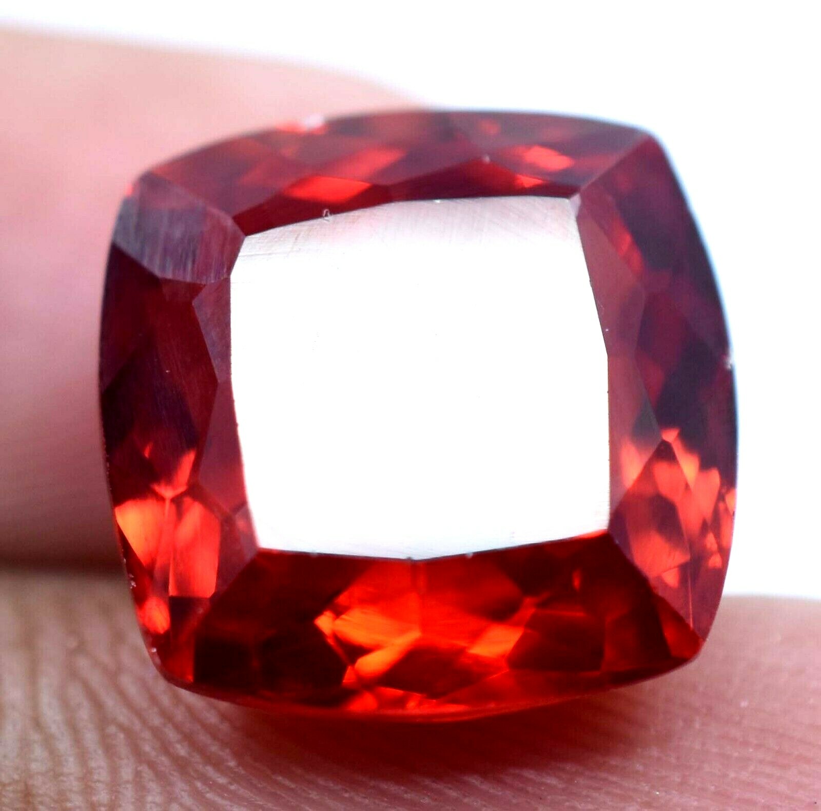AAA Treated CEYLON Orange Spinel 14.85CT Certified STUNNING Cushion Cut Gemstone