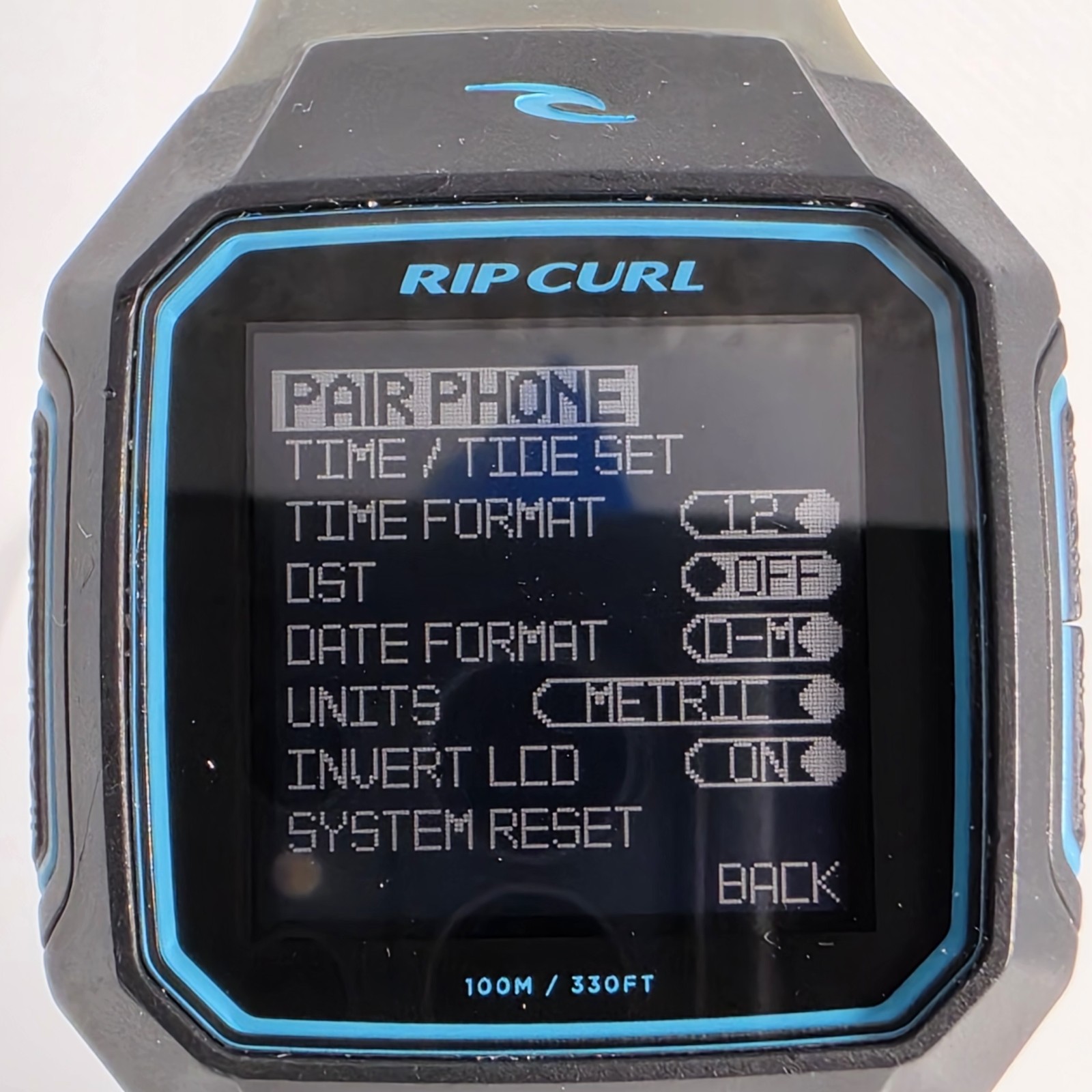 RIP CURL ULTIMATE TIDE GPS 2 MEN’S W.R 42X53mm IOS USER ONLY NOT FOR ANDROID