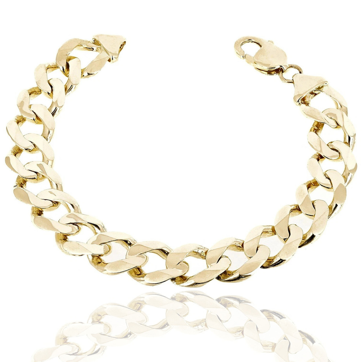 14k Yellow Gold Bracelet Miami Cuban Chain Link | Solid 45 Grams 9″ x 12.5mm