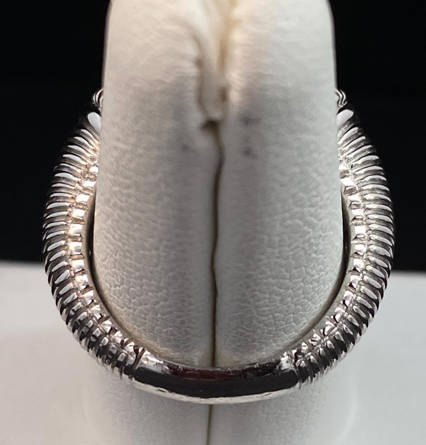 Judith Ripka Sterling 18k Prasiolite CZ Ring Size 6.75 R262