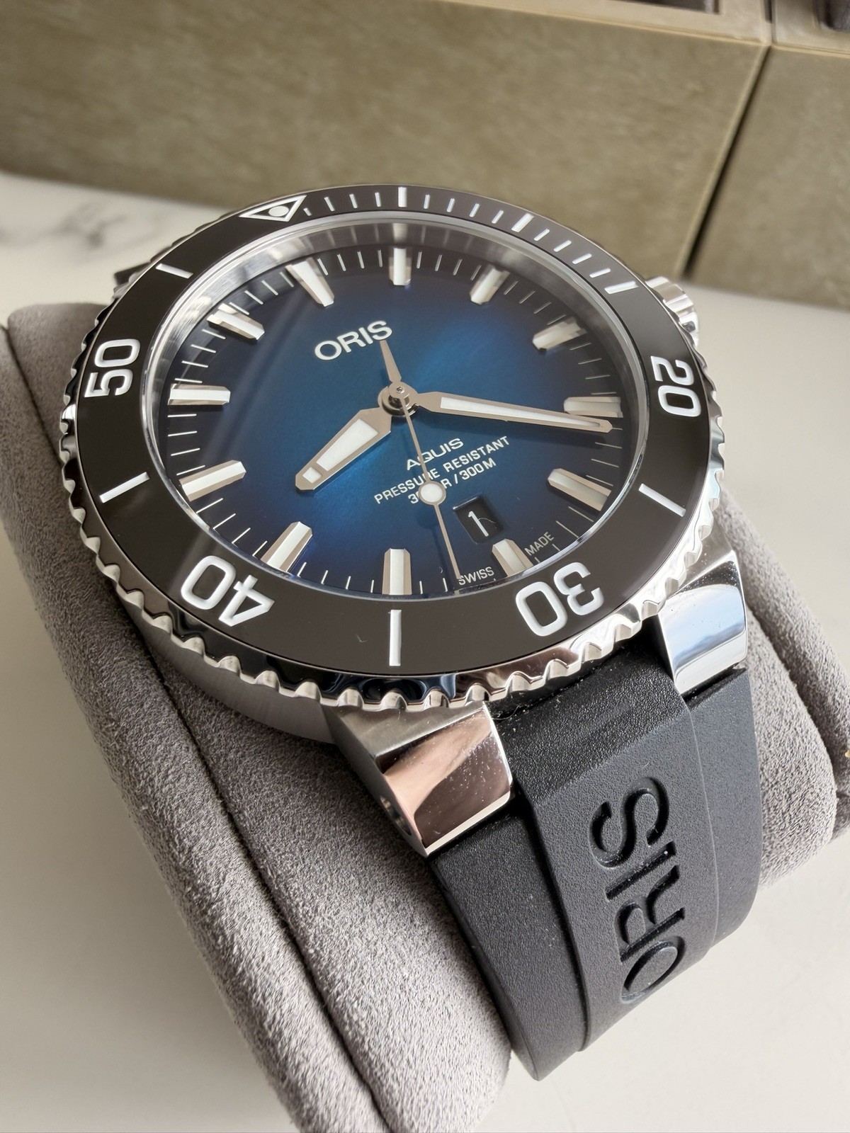 Oris Aquis Watch Special Edition Clipperton Model. Excellent Condition