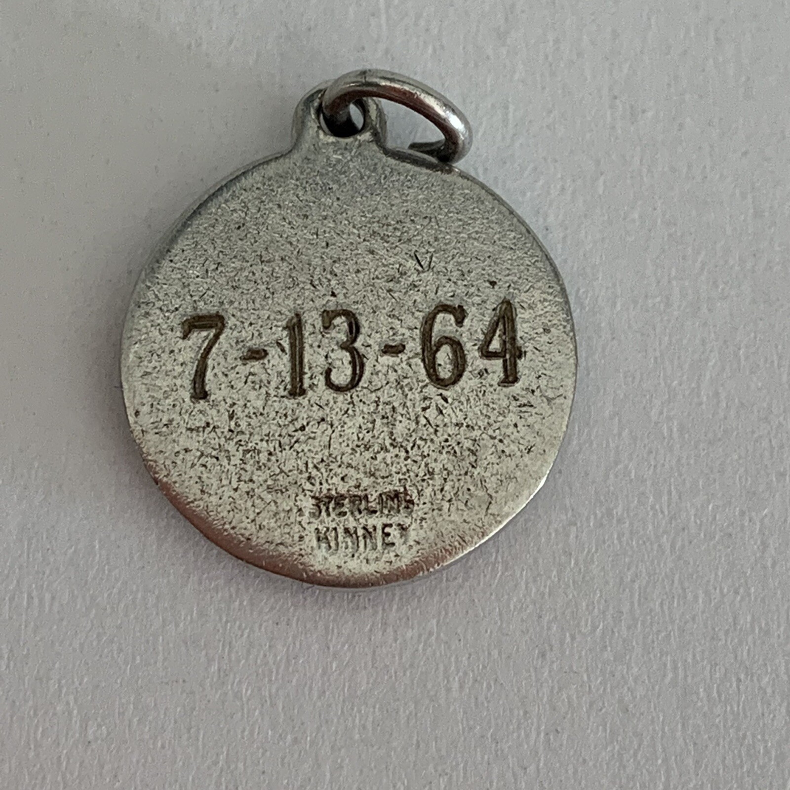 VTG enamel State University of New York sterling Kinney Silver charm engraved