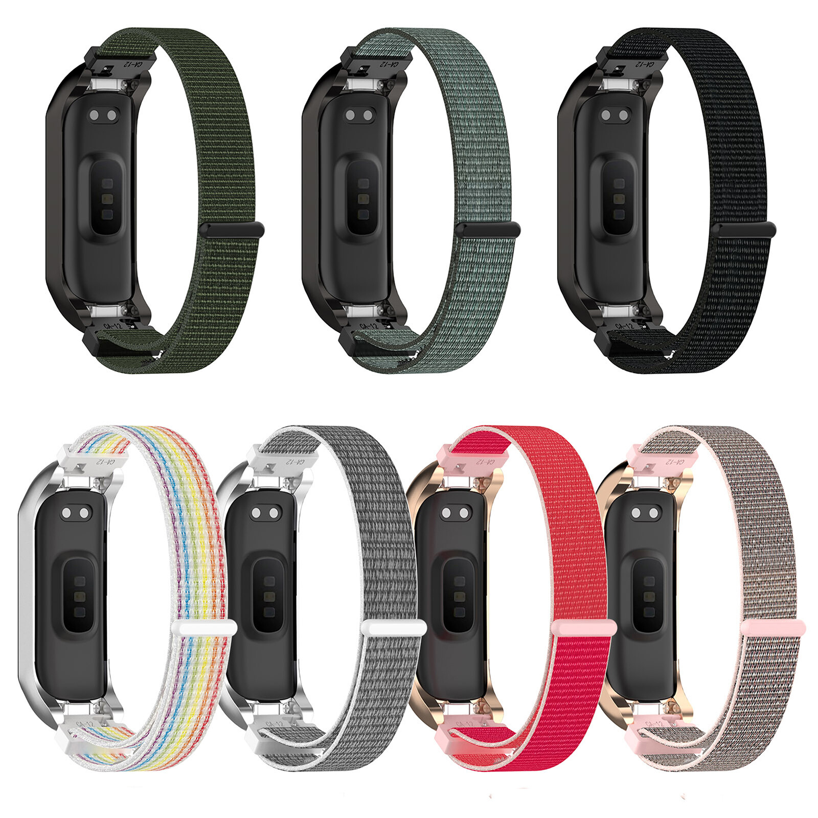 For Samsung Galaxy Fit2 SM-R220 Nylon Loop Watch Band Sports Strap Bracelet