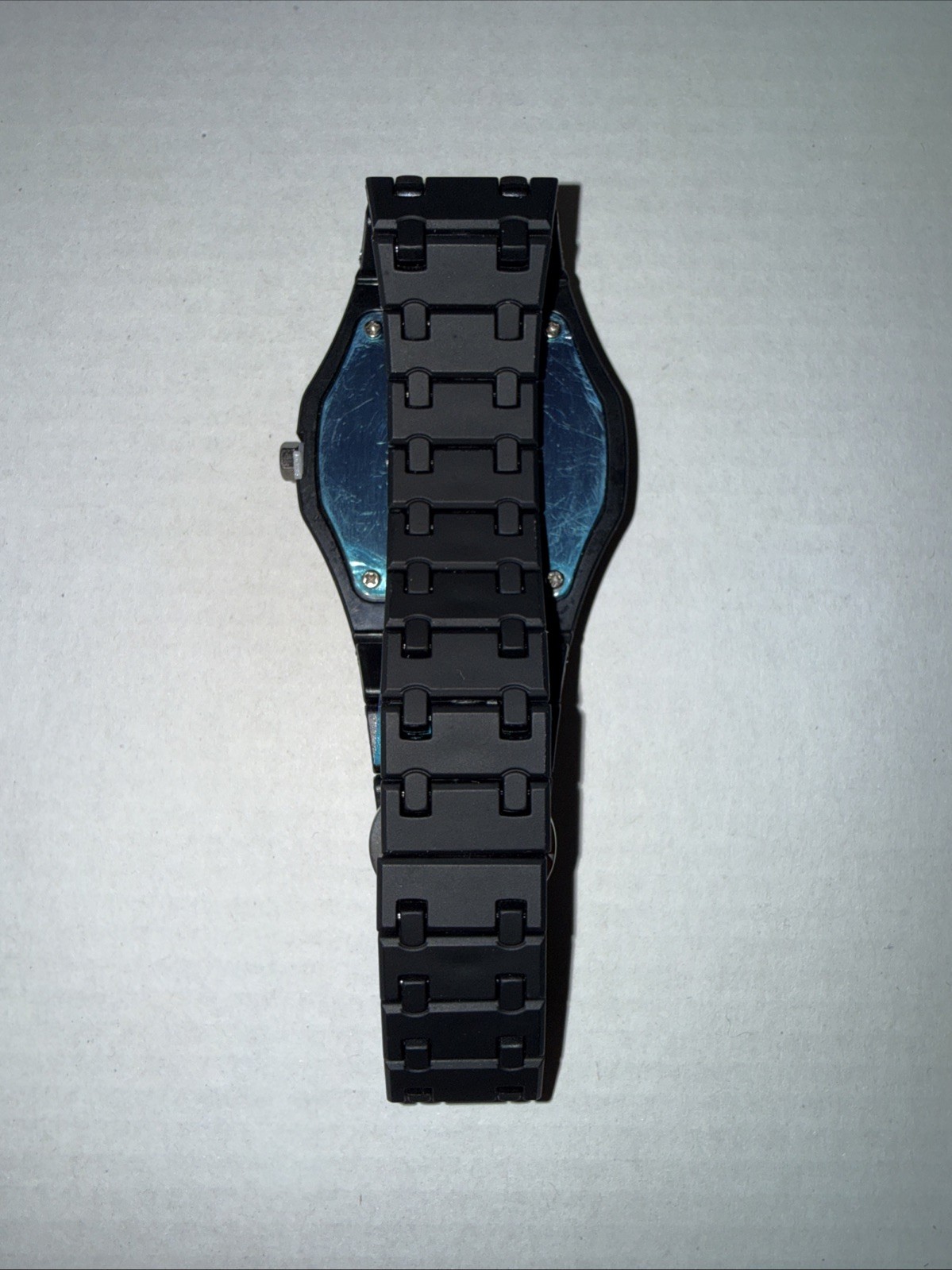 NEW Black Unisex Quartz Watch Silicone Wristband Minimalist Design Sports