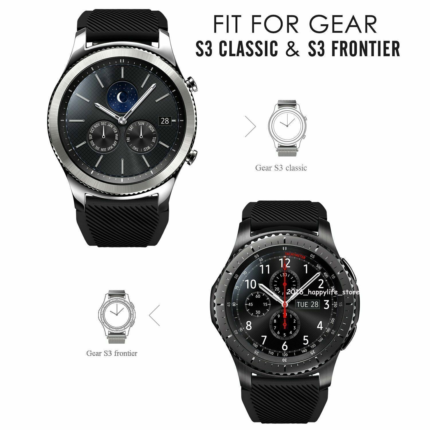 Silicone Bracelet Strap Replacement Watch Band For Xiaomi Huami Amazfit GTR 47mm