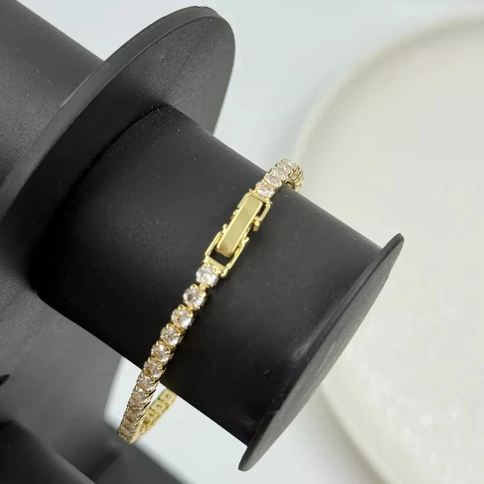 3CT Round Cut Lab Created Diamond Panther Bracelet 14K Yellow Gold Plated