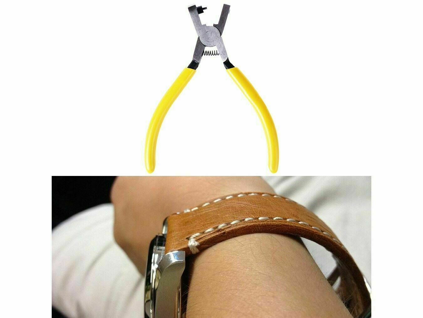 Watch Hole Punch Plier Eyelet Leather Hand Repair Tools Band Strap Link Belt