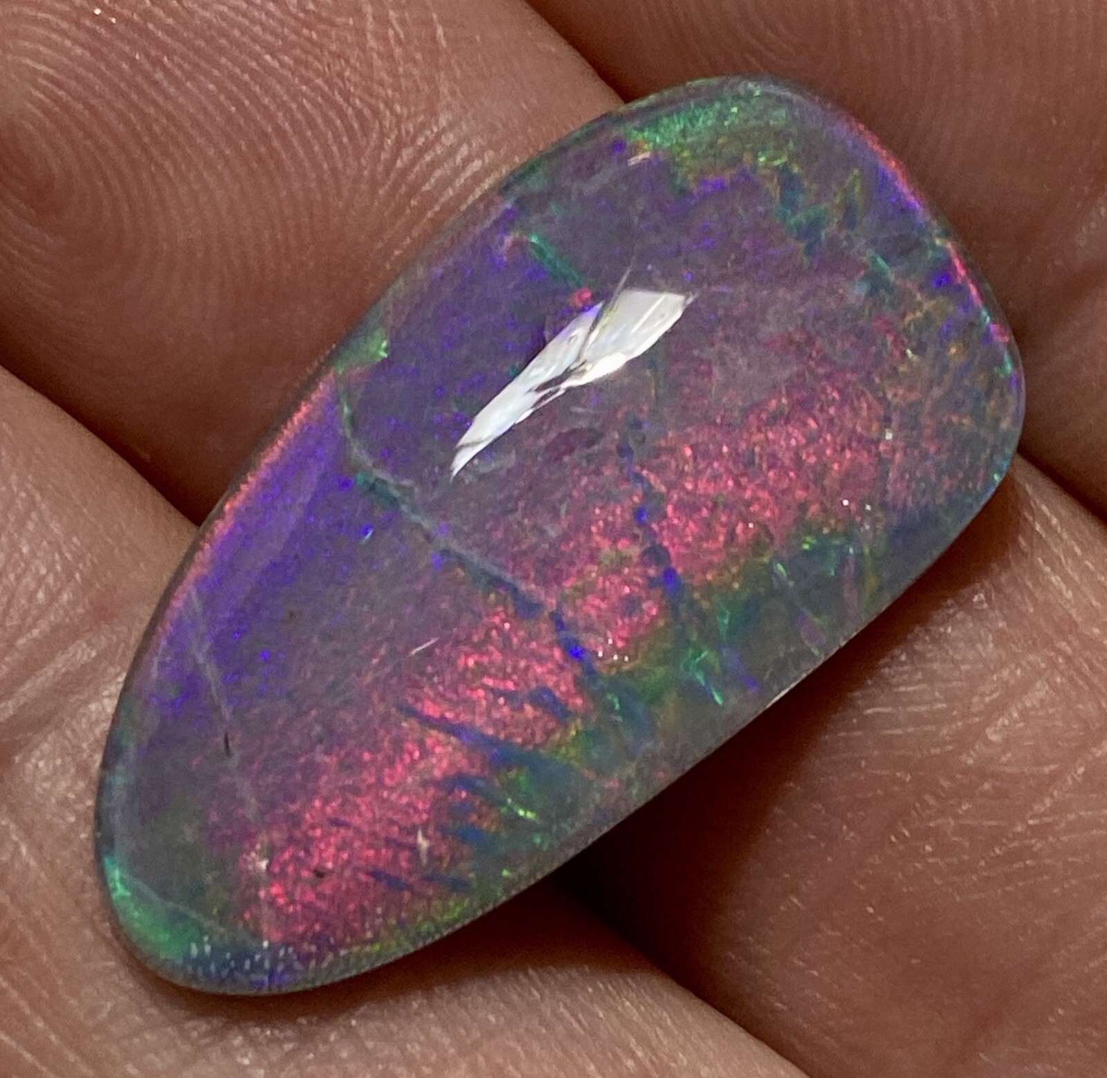 BRILLIANT GIANT 17.90cts AUSTRALIA OPAL TRIPLET RAINBOW🌈 PEACOCK HARLEQUIN FIRE