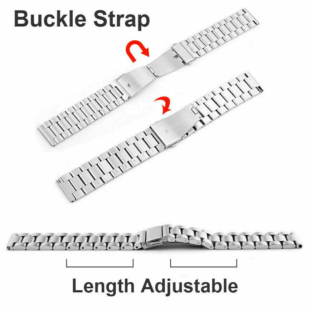 18/20/22/23mm Stainless Steel Metal Bracelet Watch Band Universal Wrist Strap