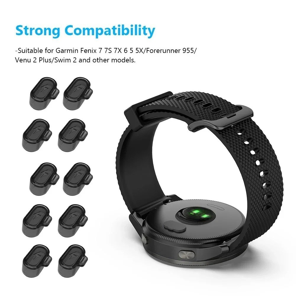 Garmin Charging Port Dust Plug TPU Cover for Fenix 7 6 Forerunner Venu Watch