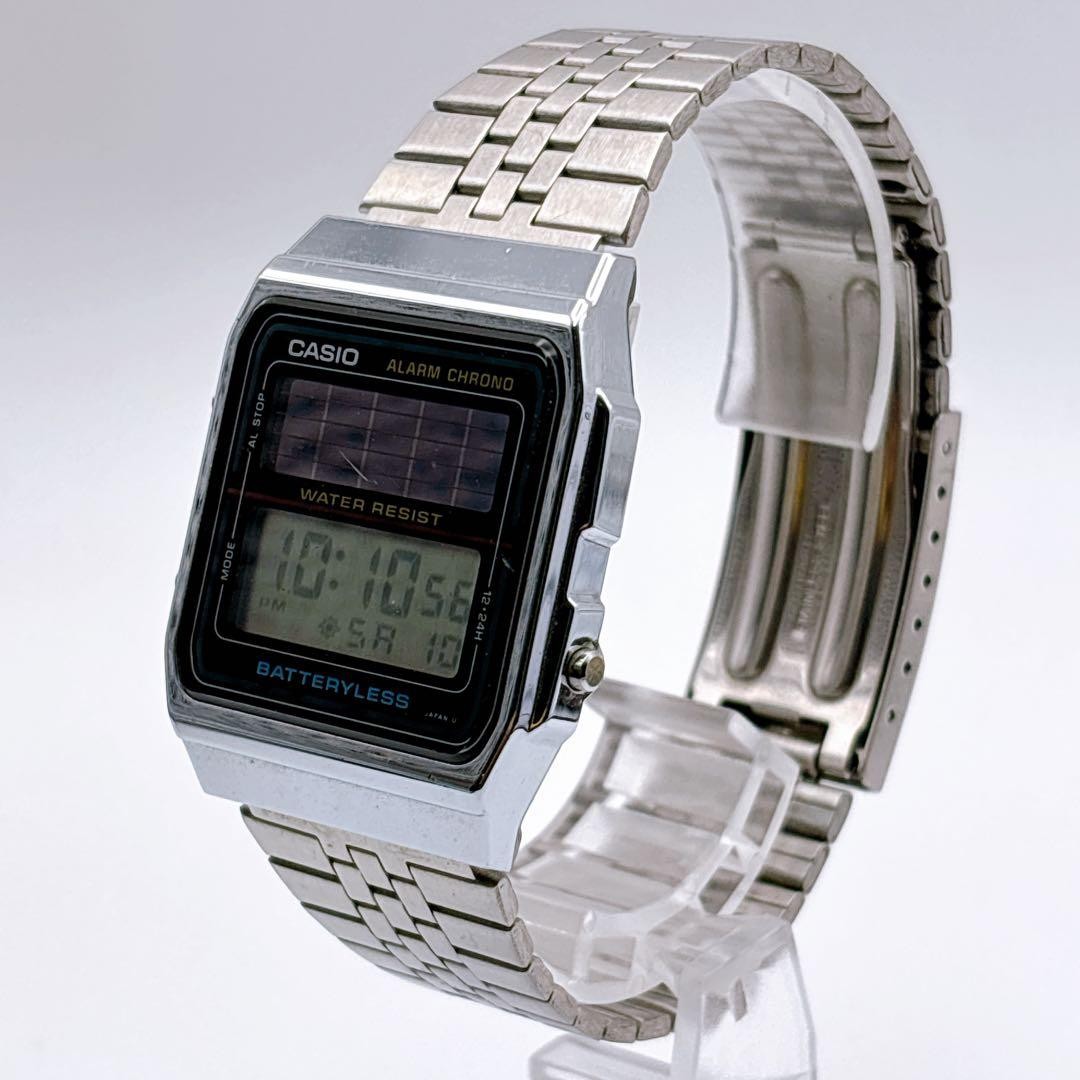 Casio AL-180 Vintage Solar Alarm Chrono Watch Men’s Working 3.2cm case