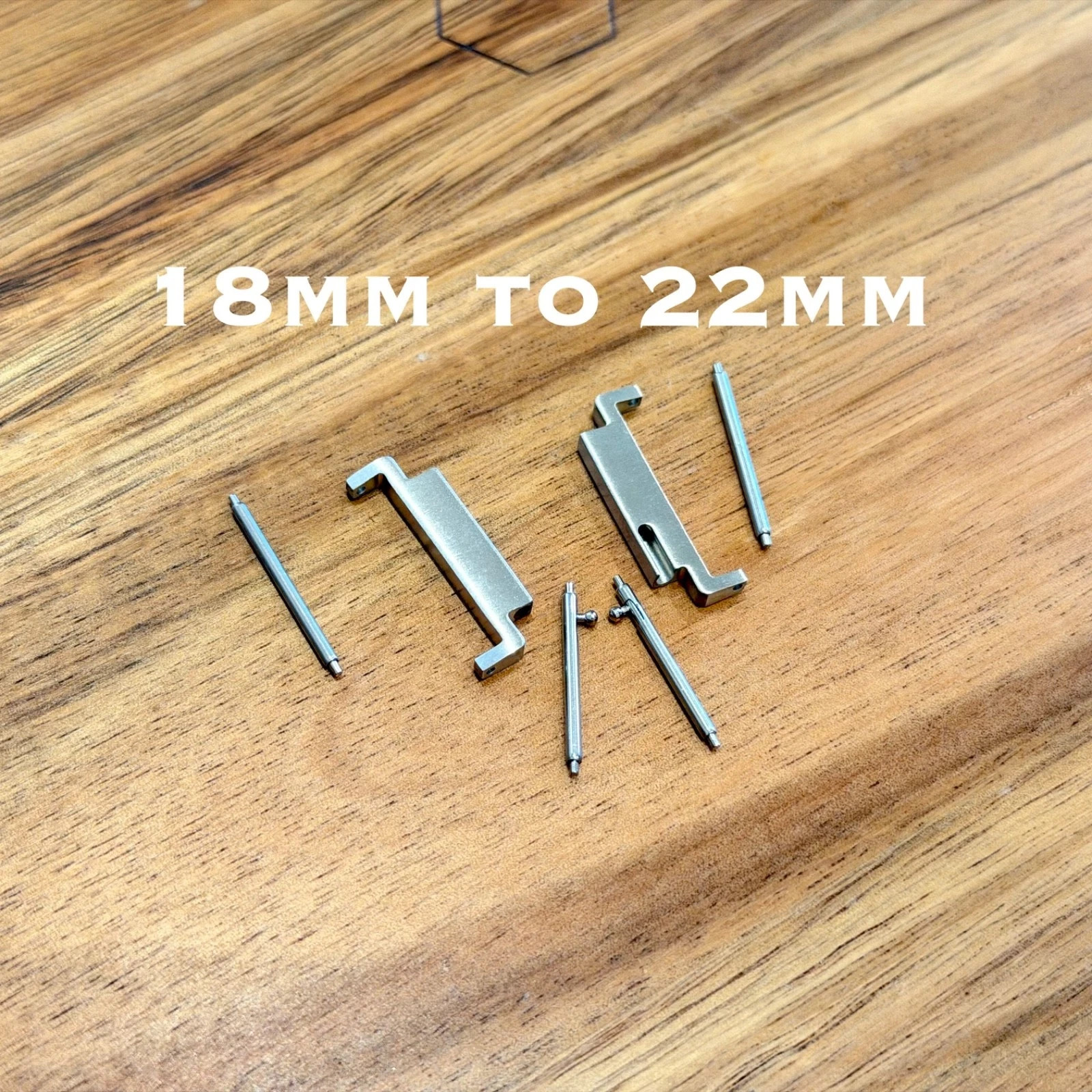 Watch Strap adapter For CASIO AE1200 Mod 18mmTO22mm Metal Stainless Steel-Silve