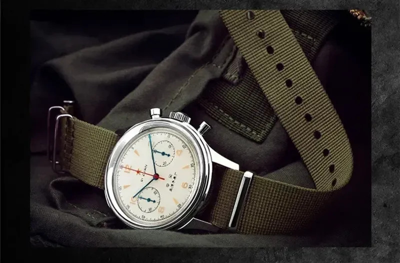 Men’s watches 1963 pilot automatic watch 42mm waterproof retro quartz.