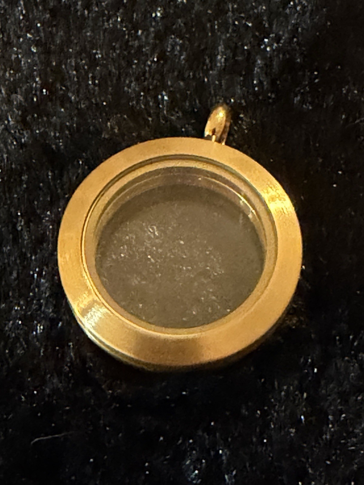 Origami Owl Medium Brush (matte) Gold Hinged Locket