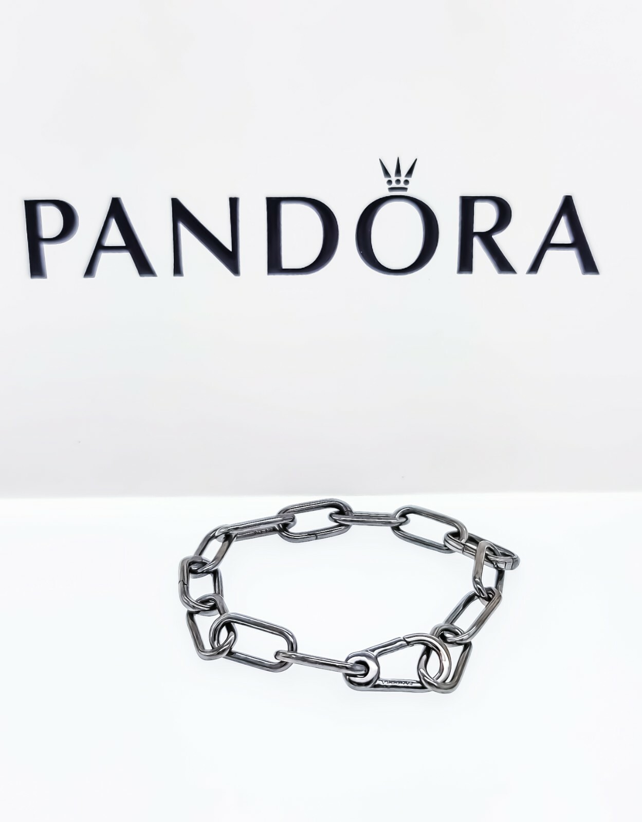 100% Authentic NEW PANDORA Me Style Ruthenium Link Chain Bracelet 549588C00