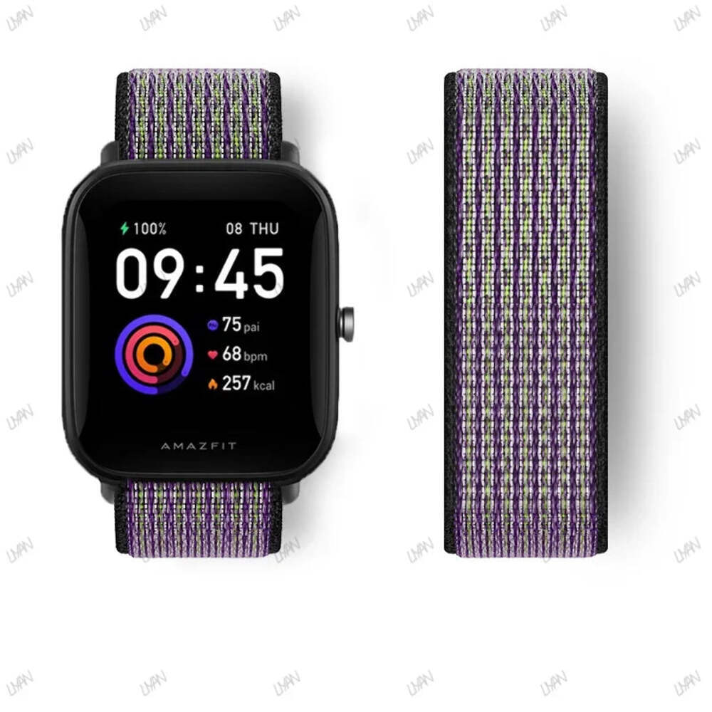 20mm/22mm watch band For Amazfit GTR/GTS 4-3-2-2e/GTR 42mm-47mm/bip-U-S-lite Nyl