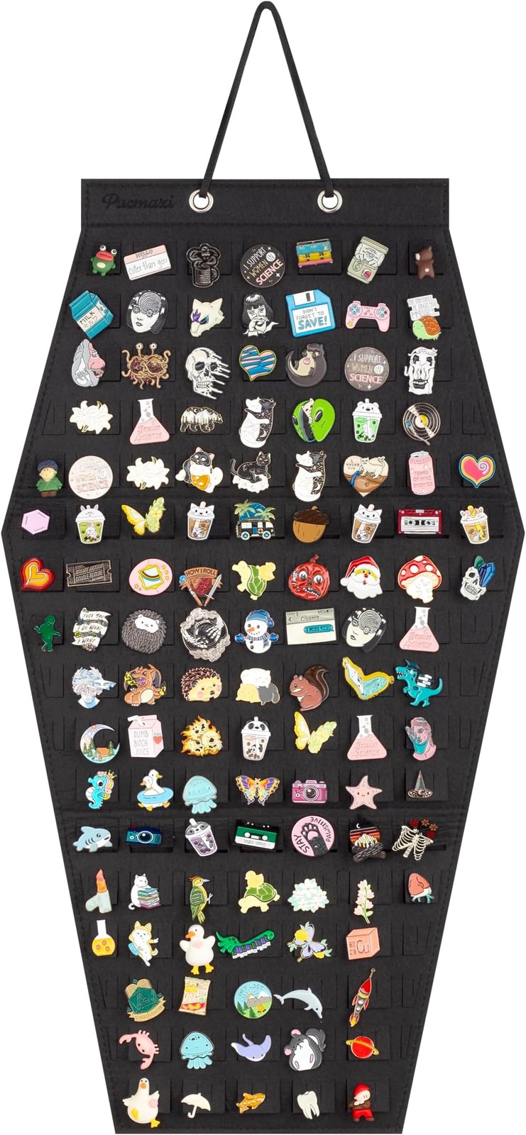 PACMAXI Hanging Brooch Pin Storage Organizer | Hexagon Style Enamel Lapel Pin…