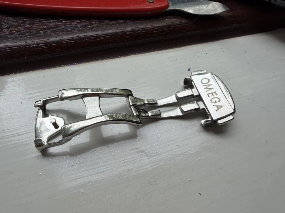 20mm Omega Seamaster Speedmaster Deployment Clasp To Leather Rubber strap