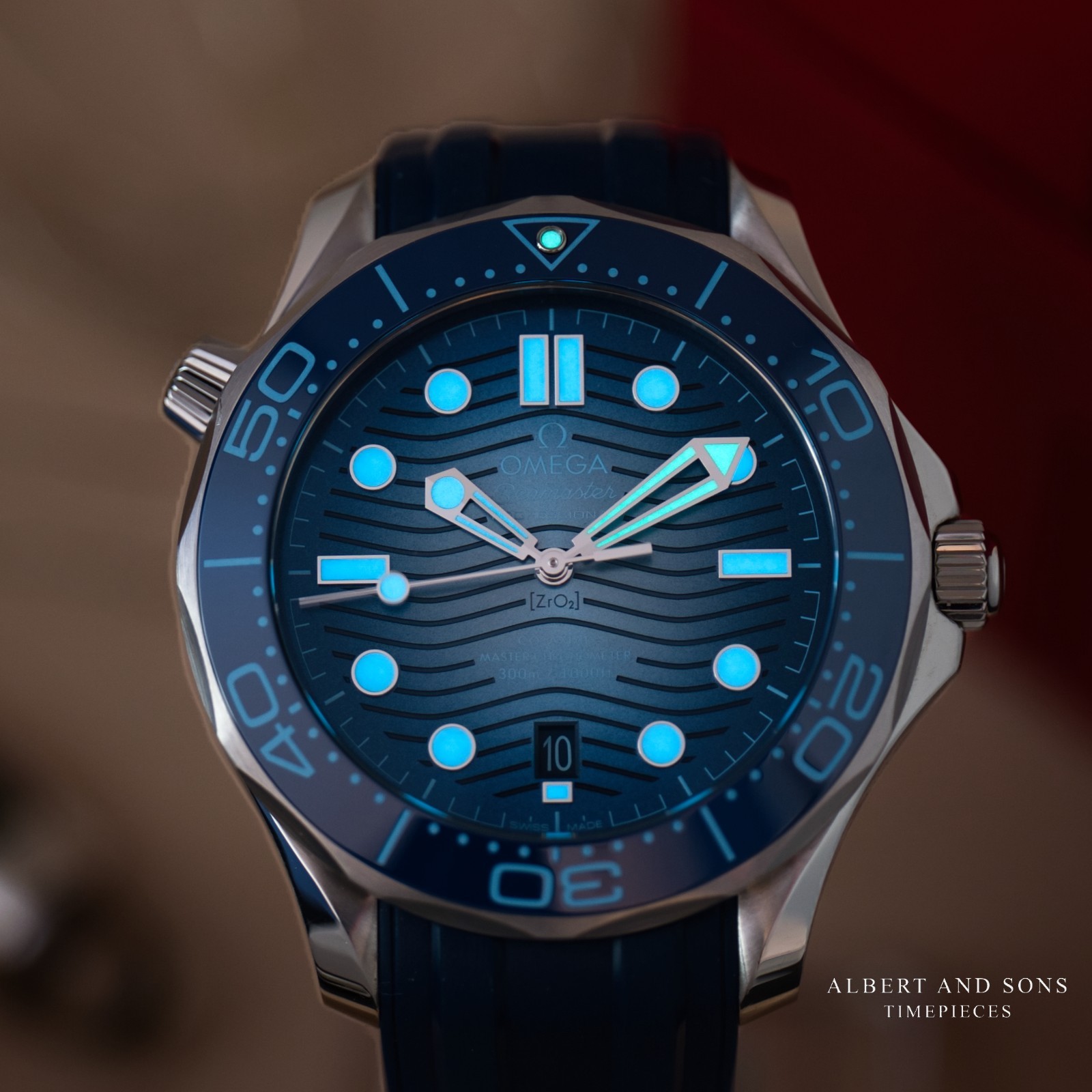 OMEGA Seamaster Diver 300M Summer Blue Excellent Complete with Box & Paper