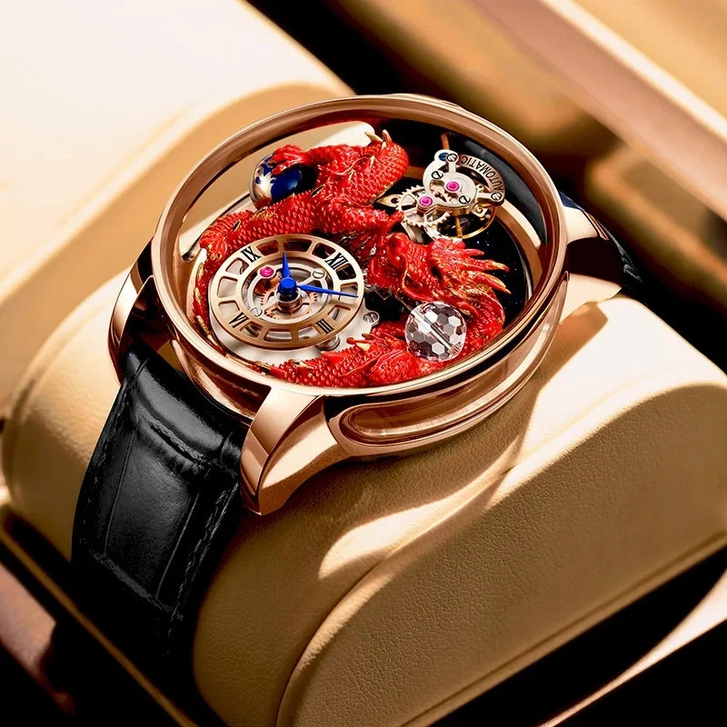 PINDU Celestial Body Series Artisanat Three Dimensional Dragon Watch 16 VARIANTS