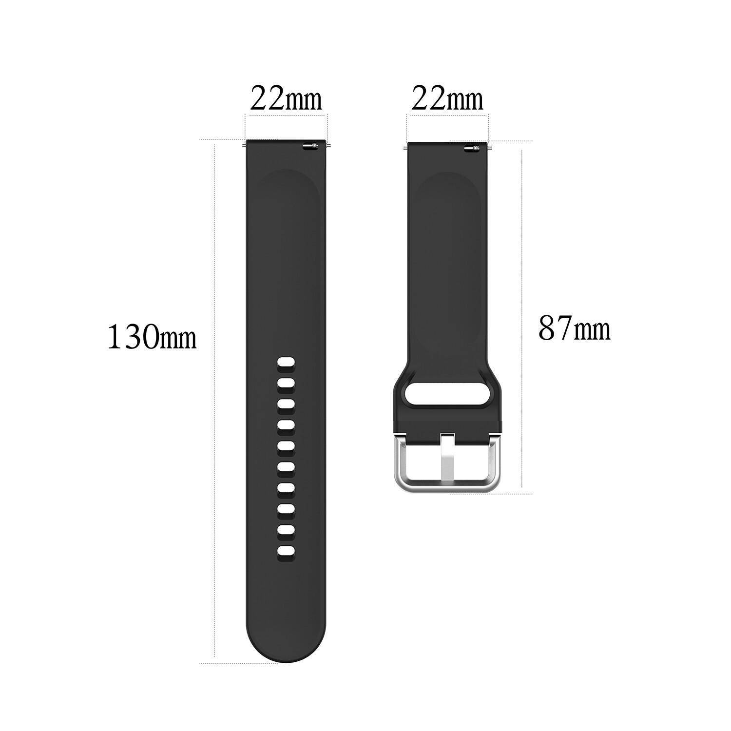 For Samsung Galaxy Watch 3 45mm 46mm Gear S3 Classic Silicone 22mm Band Strap SL