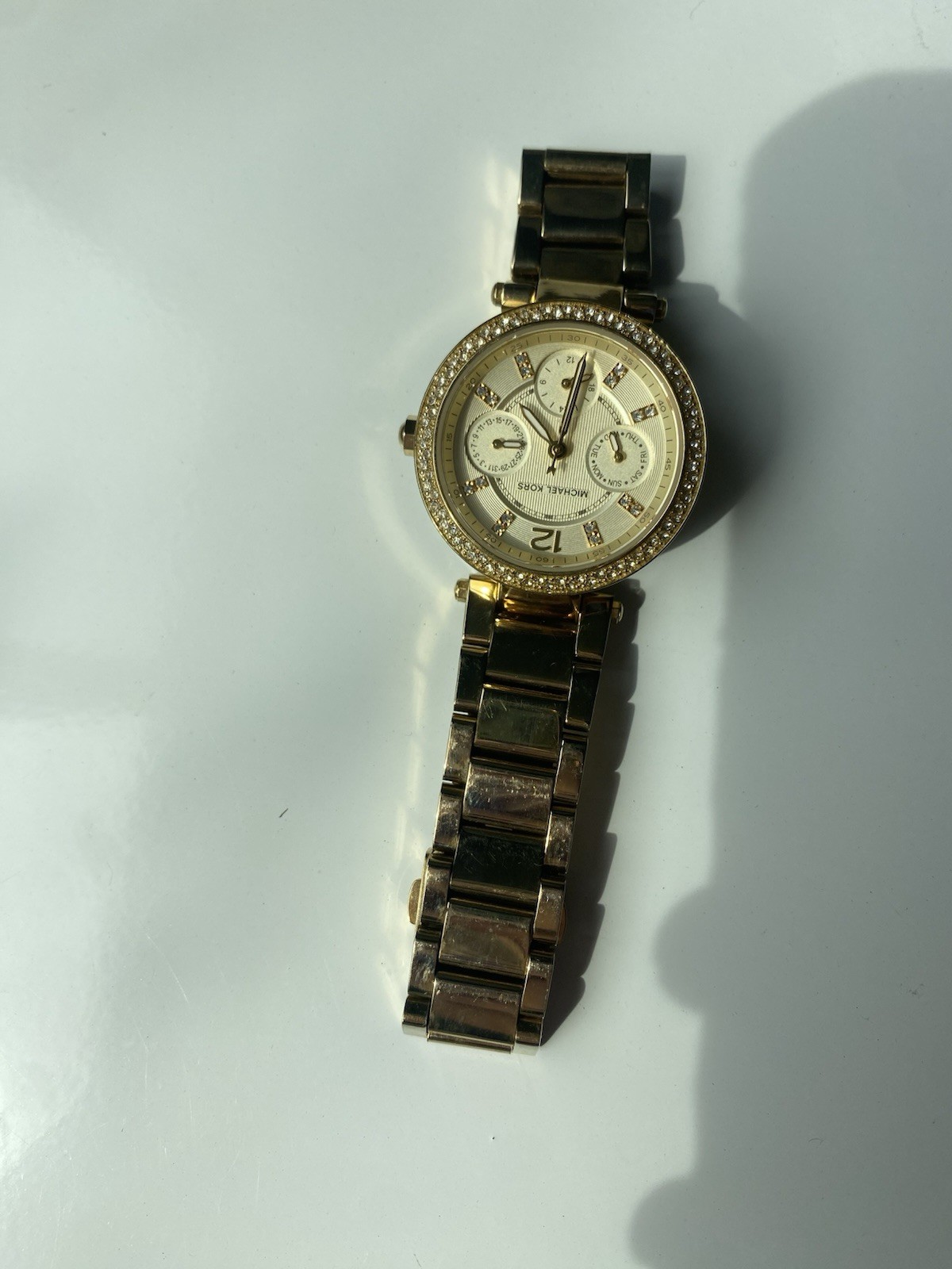 Michael Kors Gold Tone Women’s Wristwatch/ Working/ New Battery