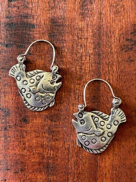 Charming Zinc Alloy Fish Earrings 30209
