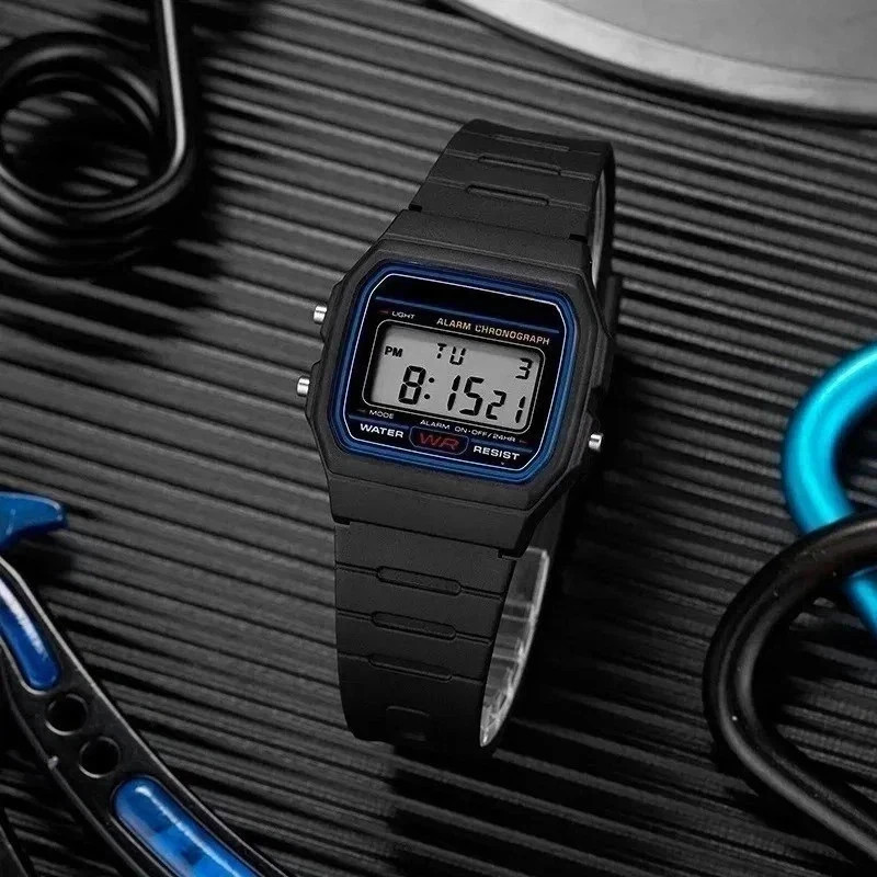 F 91W Classic Digital Resin Strap Watch Stopwatch Chronograph Sport Unisex Men*