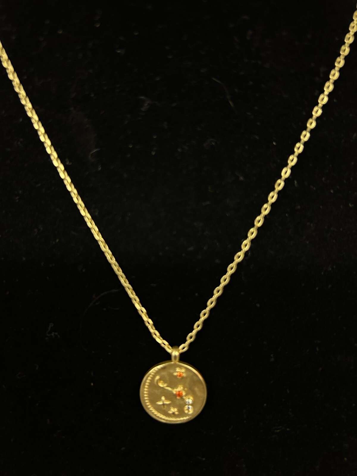 Beloved+Inspired Zodiac Necklace Aries. 14K Gold Dipped March 20-April 19 New
