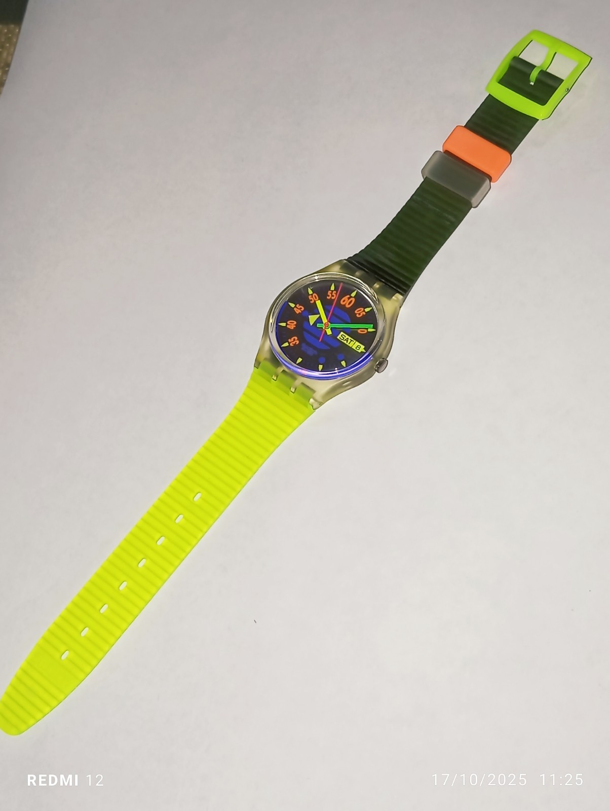1992 SWATCH GENT HIGH PRESSURE GK701 NEW PERFECT WORKING VINTAGE