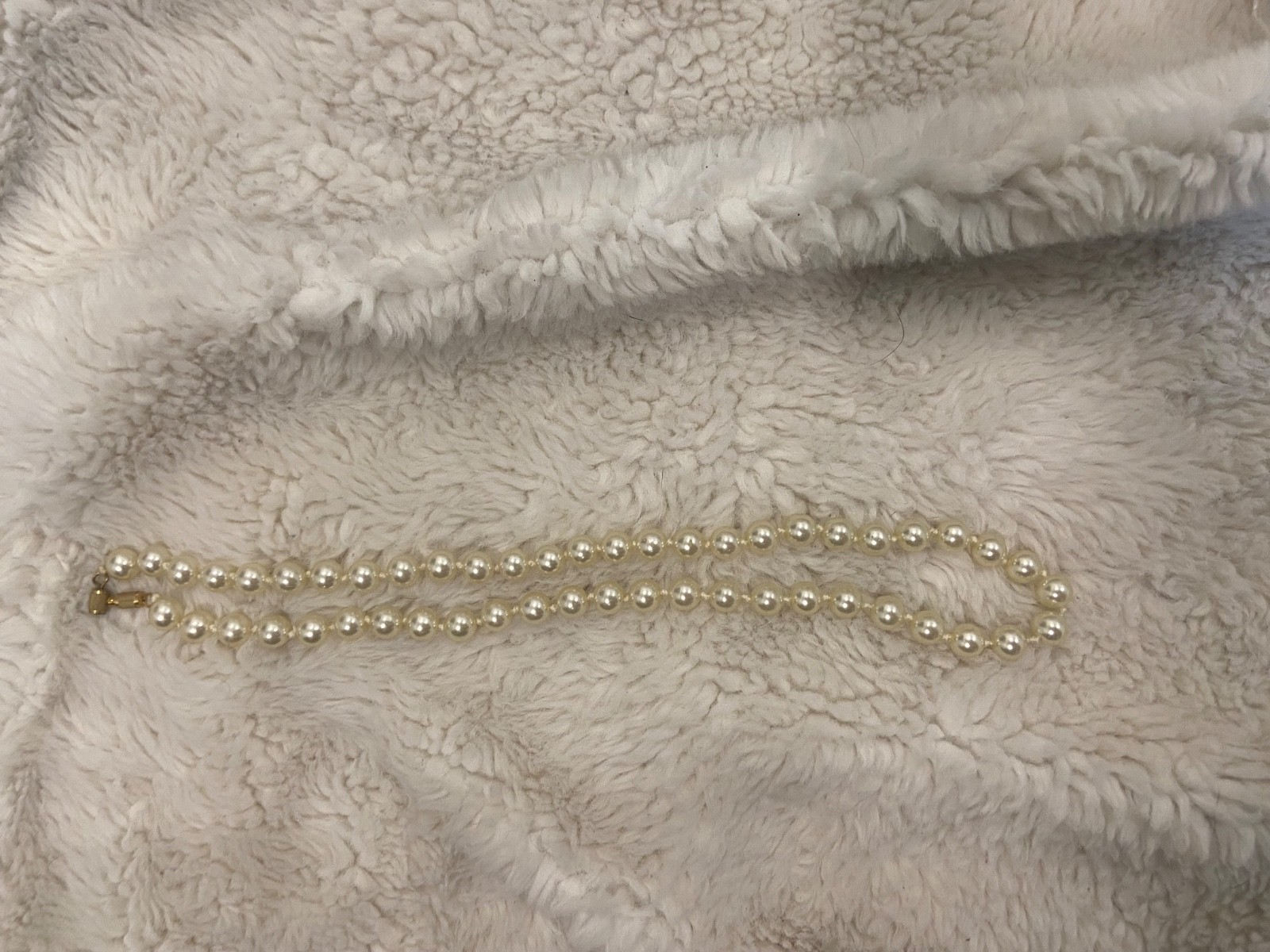 Vintage antique faux pearl necklace