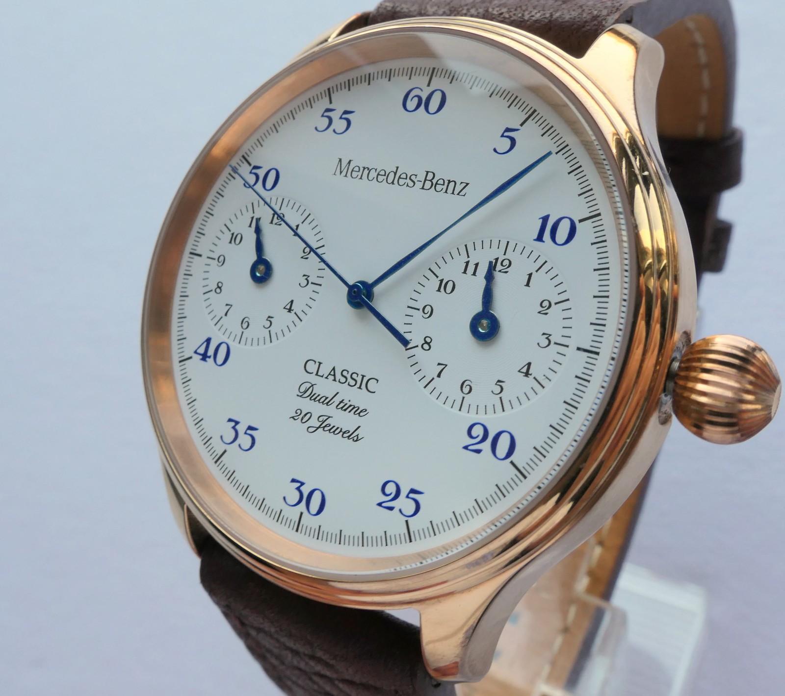 Mercedes Benz Classic Dual Time Zone Design Car Accessory GMT Automatic Watch