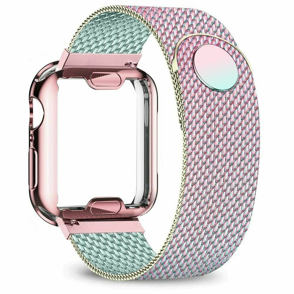 Milanese Loop Band iwatch Strap For Apple Watch Series 6 5 4 3 2 1 38 42 40 44mm