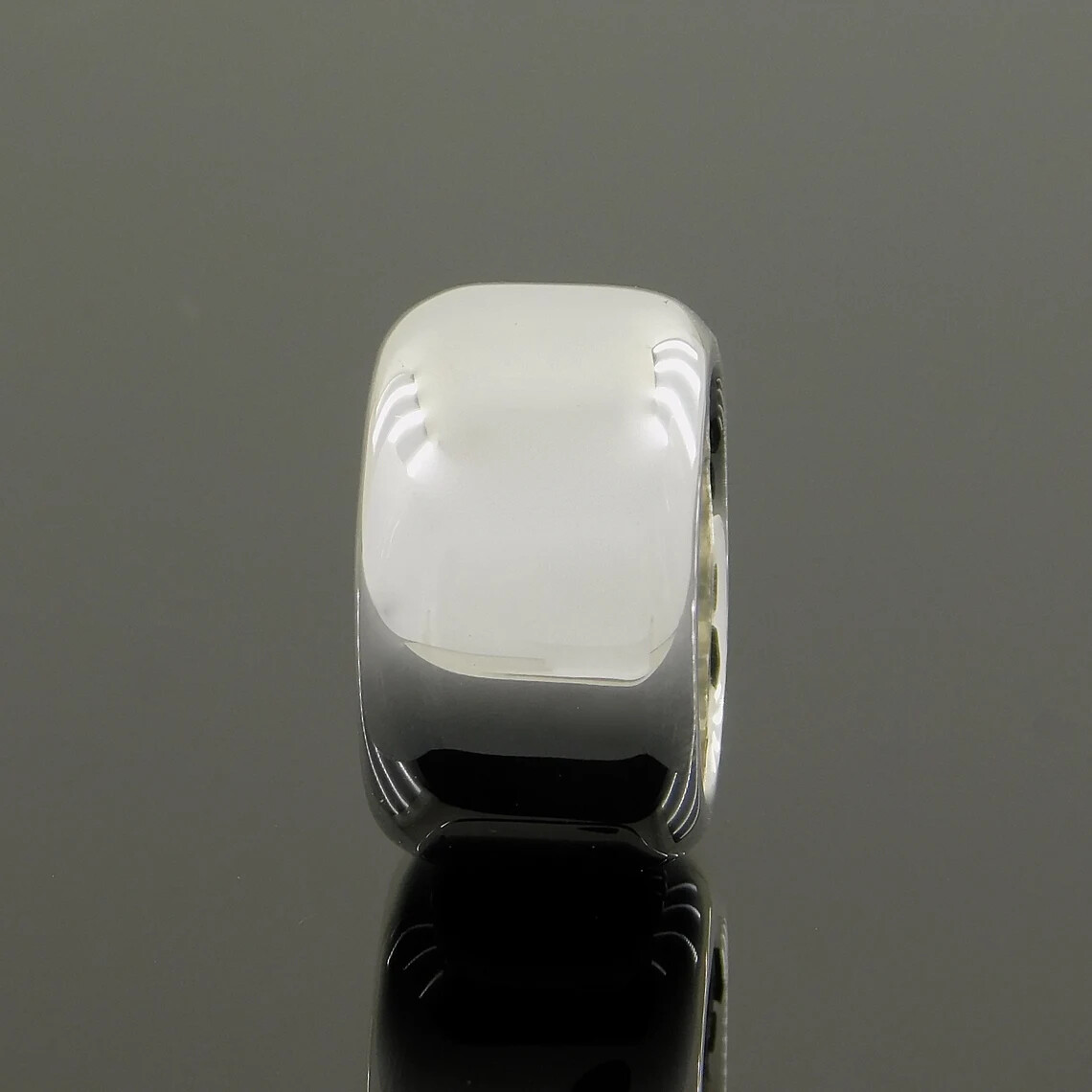 Chunky Dome Ring 925 sterling Silver Ring 15mm Thick Wide Band Statement Jewelry