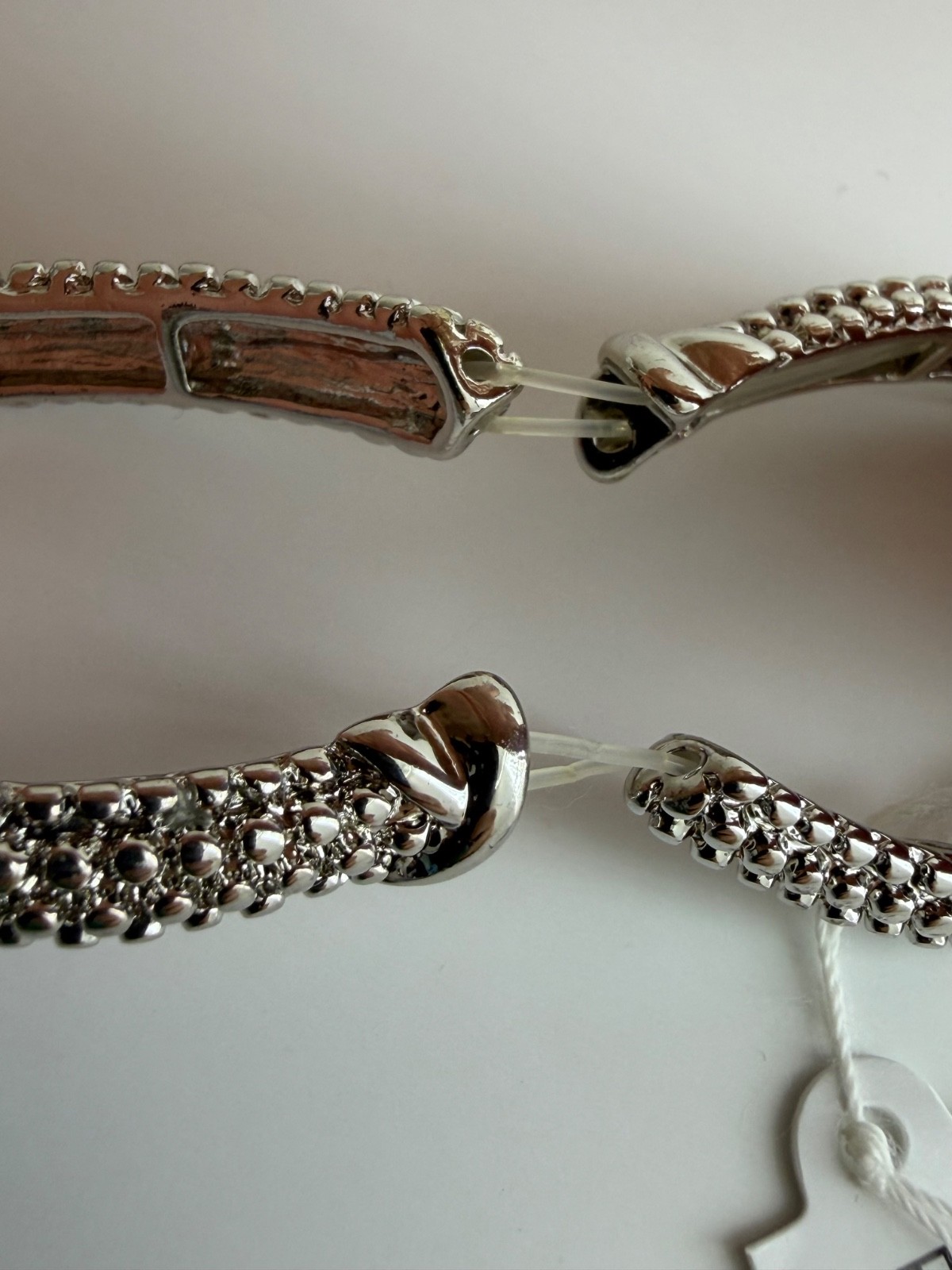 Park Lane Jewelry ~ RICA ~ Silver Tone Bangle Bracelet ~ Stretch To Fit ~ NWT