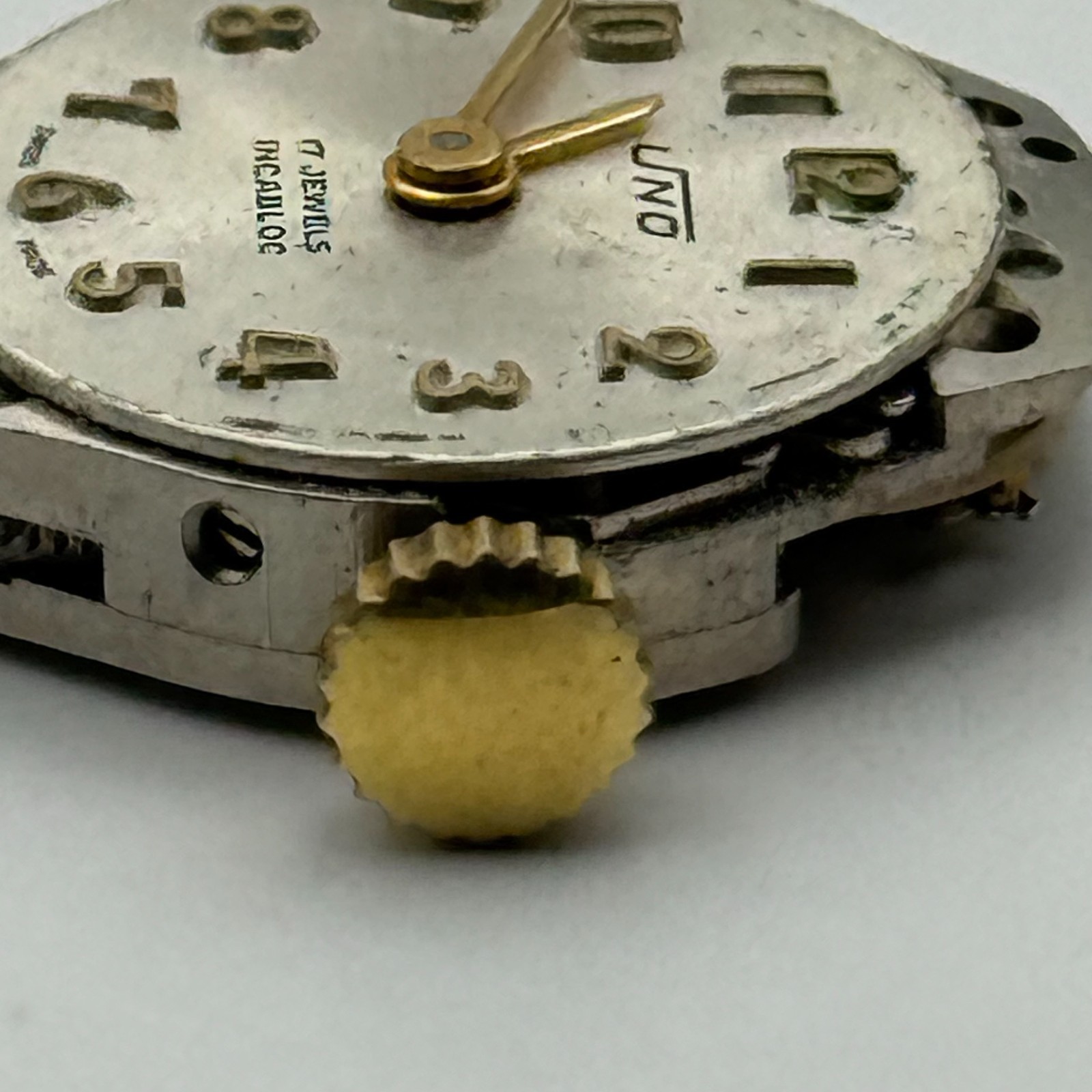 FHF 69-21 Watch Movement Uno 17 Jewels Swiss Manual Wind Parts Repair 15.3mm