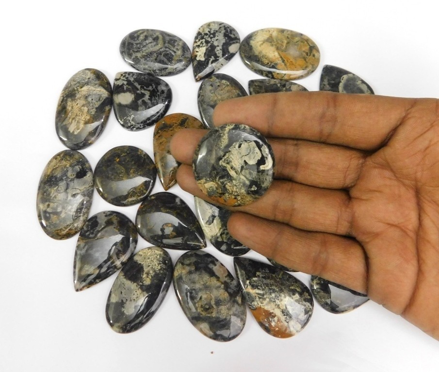 Natural Quality Jasper Chabochon Gemstone For Jewelry Making Wholesale Lot 71366