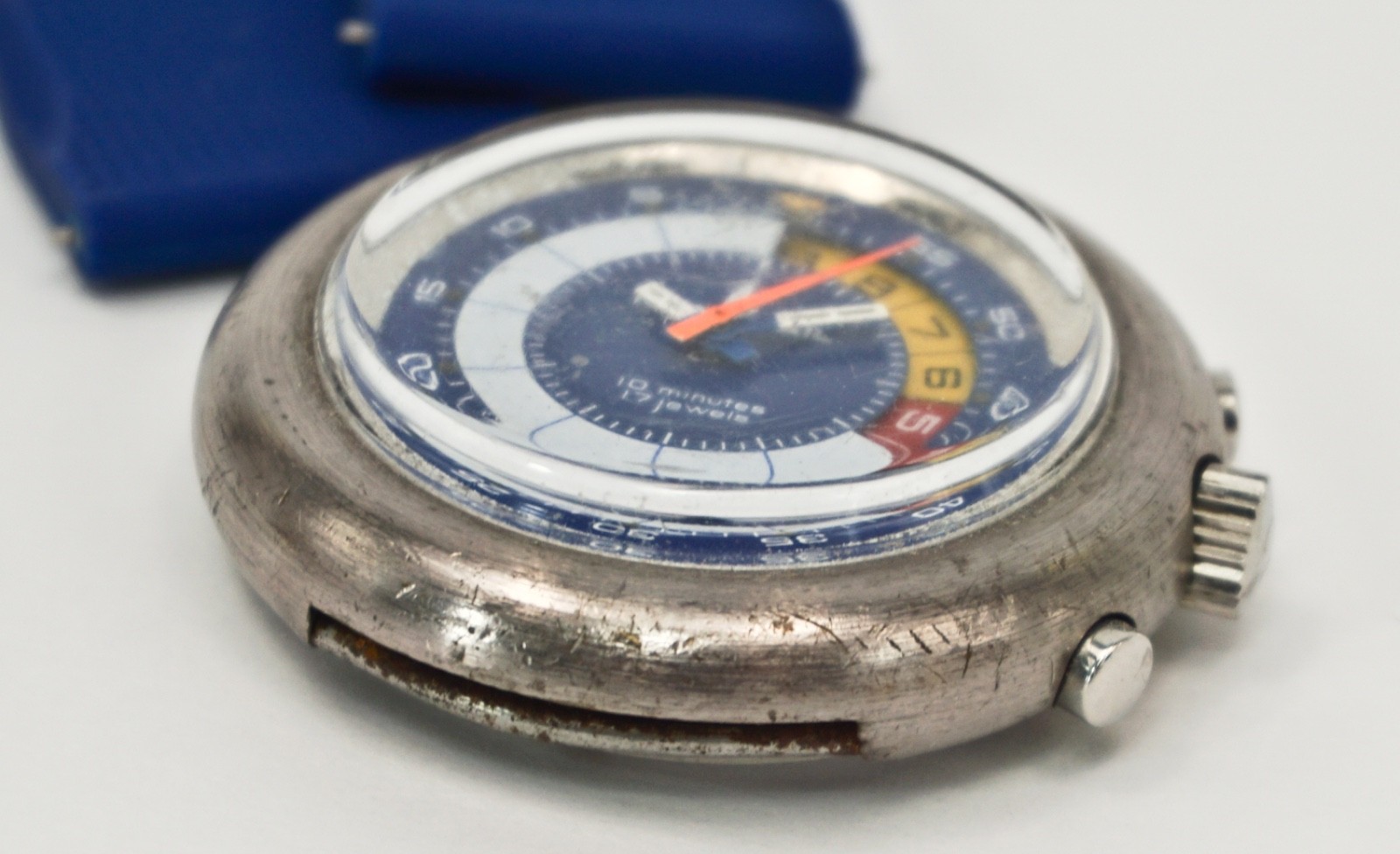 MEMOSAIL Regatta Chrono Watch 10- Minute Yacht 7737 Valjoux 17J *NEEDS SERVICE*