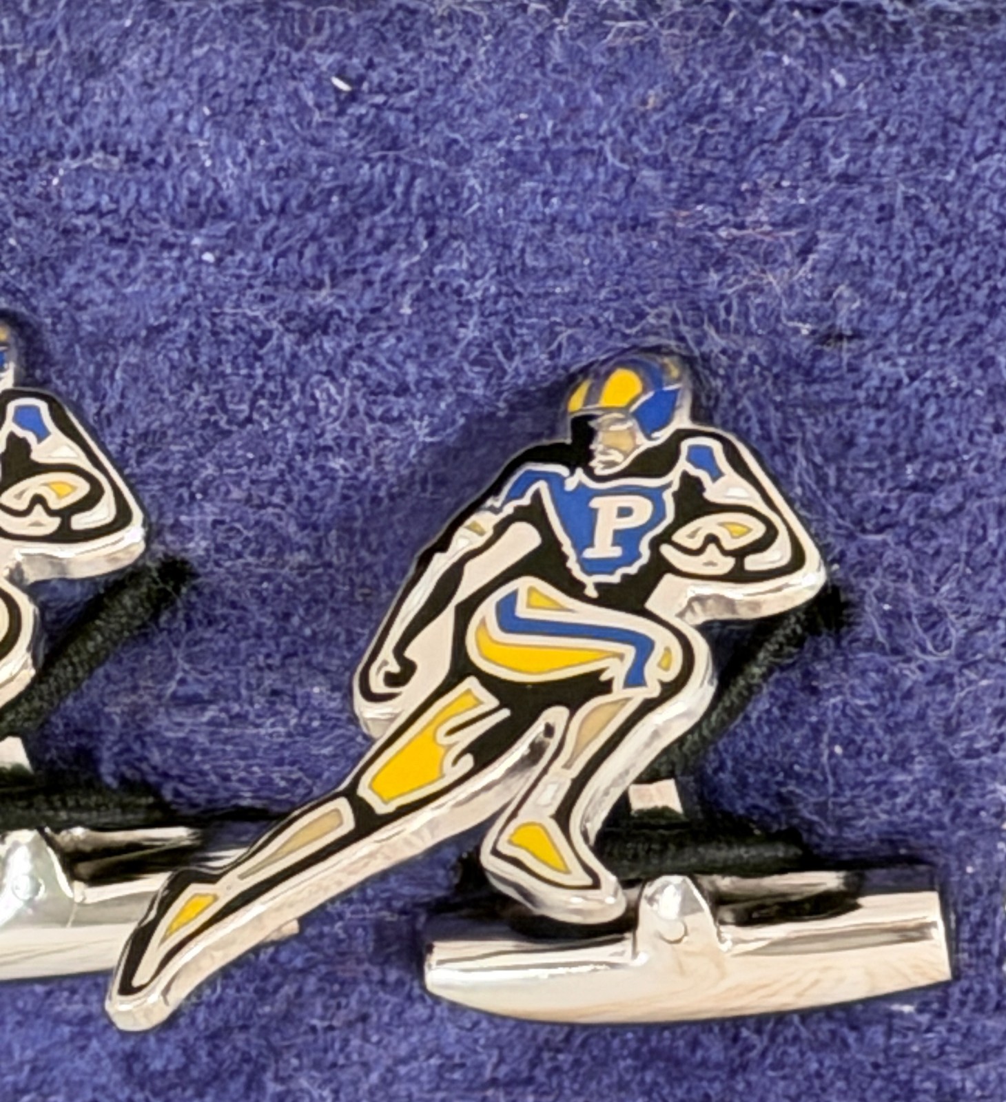 NWT Men’s Ralph Lauren Polo Rugby Football Player Cufflinks NEW WITH TAGS